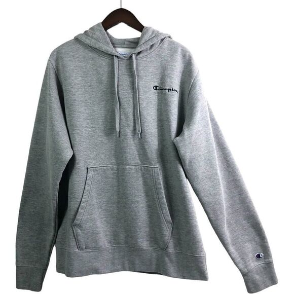 Champion Gray Hooded Sweatshirt - Picture 1 of 9